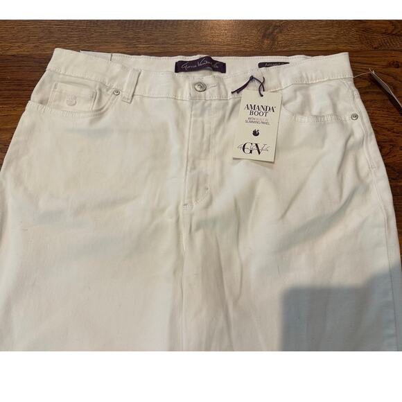 Gloria Vanderbilt Amanda Boot Cut Jeans – White | Women’s Size 16 NWT - Picture 3 of 11
